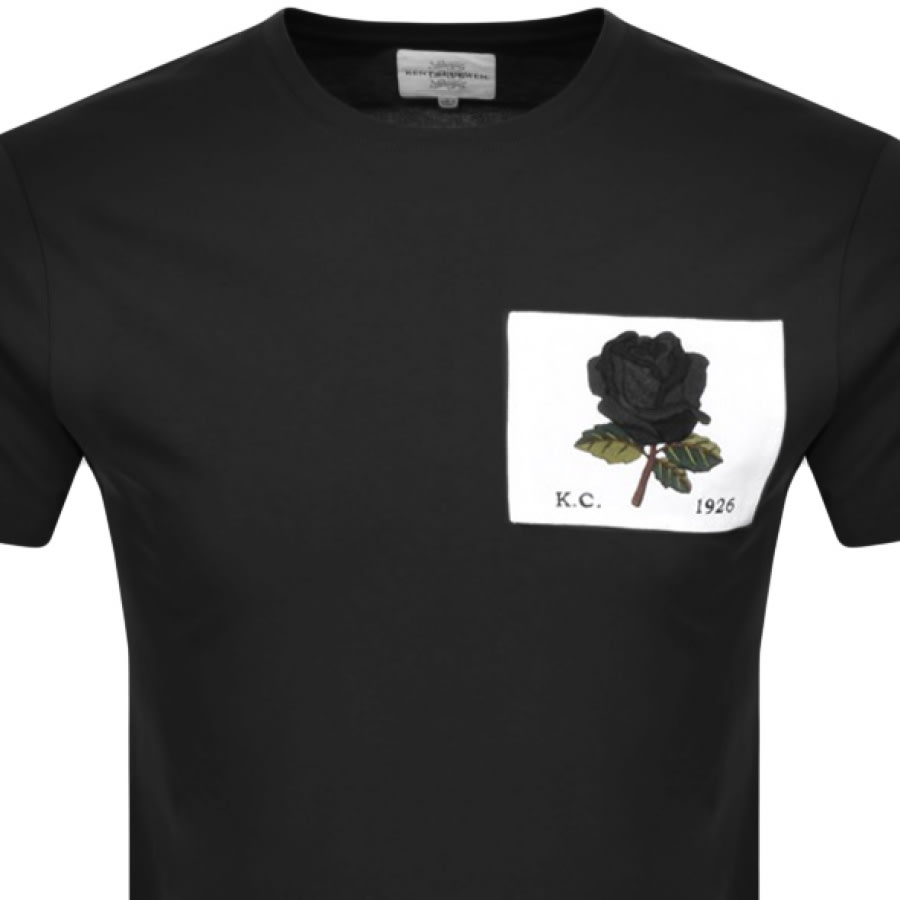 Alternative Image for ProductKent And Curwen Rose Patch Icon T Shirt Black2